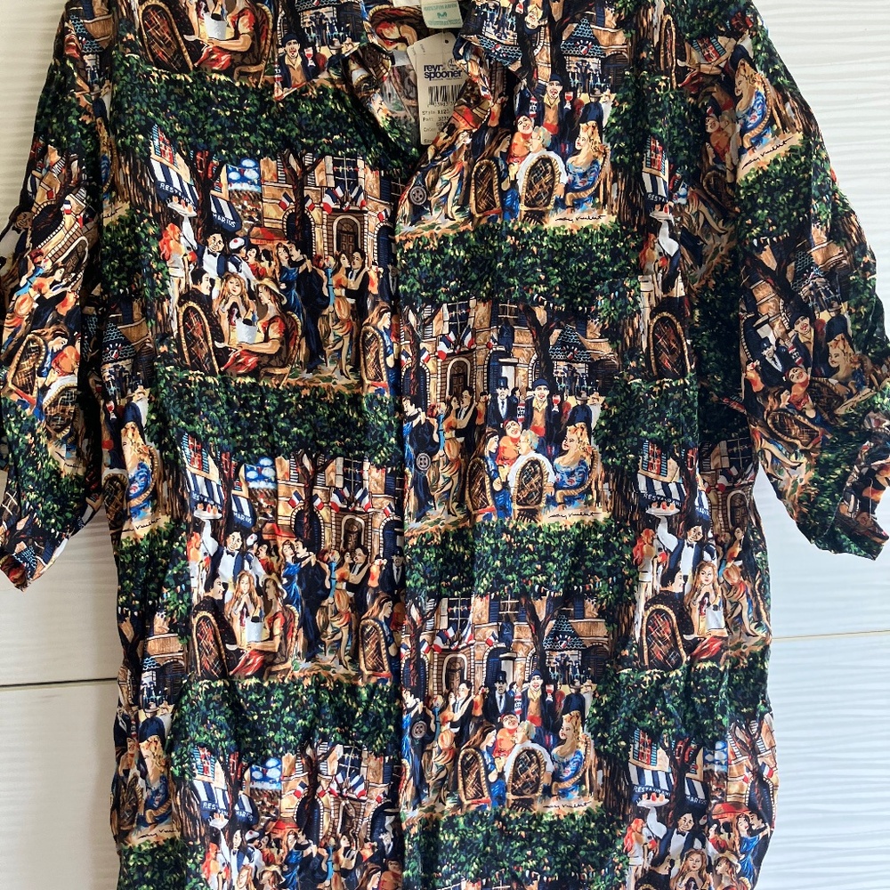NEW Reyn Spooner Guy Buffet Shirt Mens Medium Vintage